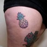 фото тату ананас 24.04.2019 №166 - tattoo pineapple - tattoo-photo.ru