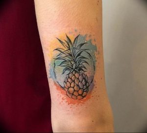 фото тату ананас 24.04.2019 №169 - tattoo pineapple - tattoo-photo.ru