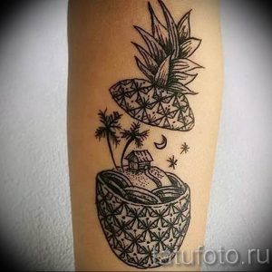 фото тату ананас 24.04.2019 №172 - tattoo pineapple - tattoo-photo.ru