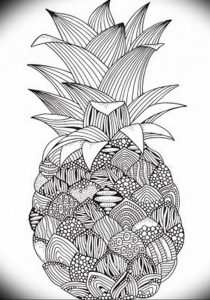 фото тату ананас 24.04.2019 №176 - tattoo pineapple - tattoo-photo.ru