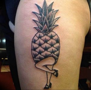фото тату ананас 24.04.2019 №179 - tattoo pineapple - tattoo-photo.ru