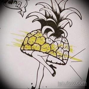 фото тату ананас 24.04.2019 №181 - tattoo pineapple - tattoo-photo.ru