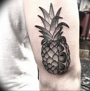 фото тату ананас 24.04.2019 №187 - tattoo pineapple - tattoo-photo.ru