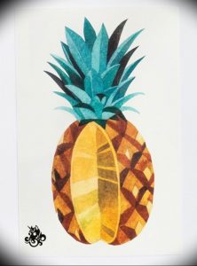 фото тату ананас 24.04.2019 №203 - tattoo pineapple - tattoo-photo.ru