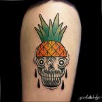 фото тату ананас 24.04.2019 №215 - tattoo pineapple - tattoo-photo.ru