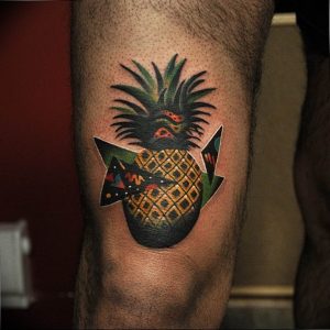 фото тату ананас 24.04.2019 №222 - tattoo pineapple - tattoo-photo.ru