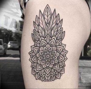 фото тату ананас 24.04.2019 №227 - tattoo pineapple - tattoo-photo.ru