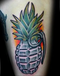 фото тату ананас 24.04.2019 №237 - tattoo pineapple - tattoo-photo.ru