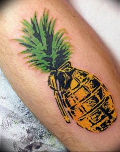 фото тату ананас 24.04.2019 №241 - tattoo pineapple - tattoo-photo.ru