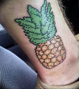 фото тату ананас 24.04.2019 №253 - tattoo pineapple - tattoo-photo.ru