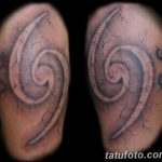 фото тату басовый ключ 01.05.2019 №010 - tattoo bass clef - tattoo-photo.ru