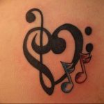 фото тату басовый ключ 01.05.2019 №021 - tattoo bass clef - tattoo-photo.ru