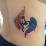 фото тату басовый ключ 01.05.2019 №046 - tattoo bass clef - tattoo-photo.ru