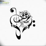 фото тату басовый ключ 01.05.2019 №140 - tattoo bass clef - tattoo-photo.ru