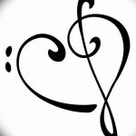 фото тату басовый ключ 01.05.2019 №153 - tattoo bass clef - tattoo-photo.ru