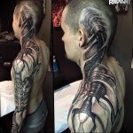 фото тату биомеханика 3д 06.04.2019 №039 - 3d biomechanics tattoo - tattoo-photo.ru