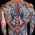 фото тату биомеханика 3д 06.04.2019 №041 - 3d biomechanics tattoo - tattoo-photo.ru