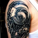 фото тату биомеханика 3д 06.04.2019 №057 - 3d biomechanics tattoo - tattoo-photo.ru