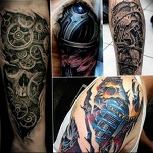 фото тату биомеханика 3д 06.04.2019 №063 - 3d biomechanics tattoo - tattoo-photo.ru