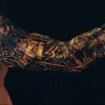 фото тату биомеханика 3д 06.04.2019 №070 - 3d biomechanics tattoo - tattoo-photo.ru