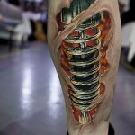 фото тату биомеханика 3д 06.04.2019 №082 - 3d biomechanics tattoo - tattoo-photo.ru