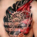 фото тату биомеханика 3д 06.04.2019 №087 - 3d biomechanics tattoo - tattoo-photo.ru