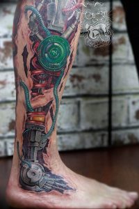 фото тату биомеханика 3д 06.04.2019 №109 - 3d biomechanics tattoo - tattoo-photo.ru