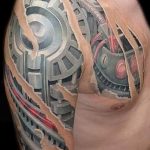 фото тату биомеханика 3д 06.04.2019 №133 - 3d biomechanics tattoo - tattoo-photo.ru