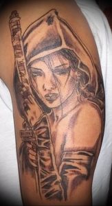 фото тату воин женщина амазонка 17.04.2019 №001 - tattoo woman warrior - tattoo-photo.ru