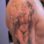 фото тату воин женщина амазонка 17.04.2019 №004 - tattoo woman warrior - tattoo-photo.ru
