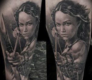 фото тату воин женщина амазонка 17.04.2019 №019 - tattoo woman warrior - tattoo-photo.ru