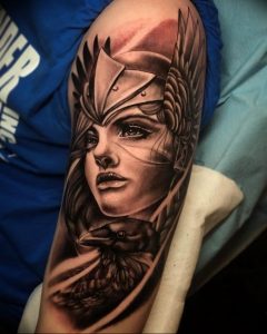 фото тату воин женщина амазонка 17.04.2019 №023 - tattoo woman warrior - tattoo-photo.ru