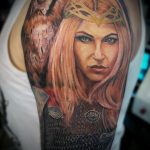 фото тату воин женщина амазонка 17.04.2019 №024 - tattoo woman warrior - tattoo-photo.ru