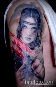 фото тату воин женщина амазонка 17.04.2019 №029 - tattoo woman warrior - tattoo-photo.ru