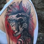 фото тату воин женщина амазонка 17.04.2019 №032 - tattoo woman warrior - tattoo-photo.ru