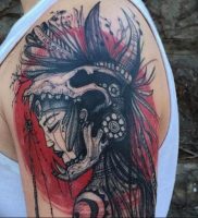 фото тату воин женщина амазонка 17.04.2019 №032 — tattoo woman warrior — tattoo-photo.ru
