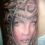 фото тату воин женщина амазонка 17.04.2019 №033 - tattoo woman warrior - tattoo-photo.ru
