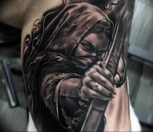 фото тату воин женщина амазонка 17.04.2019 №039 - tattoo woman warrior - tattoo-photo.ru
