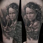 фото тату воин женщина амазонка 17.04.2019 №041 - tattoo woman warrior - tattoo-photo.ru