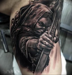 фото тату воин женщина амазонка 17.04.2019 №057 - tattoo woman warrior - tattoo-photo.ru