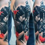 фото тату воин женщина амазонка 17.04.2019 №060 - tattoo woman warrior - tattoo-photo.ru