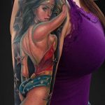 фото тату воин женщина амазонка 17.04.2019 №064 - tattoo woman warrior - tattoo-photo.ru