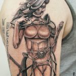 фото тату воин женщина амазонка 17.04.2019 №067 - tattoo woman warrior - tattoo-photo.ru