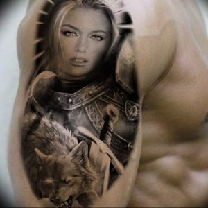 фото тату воин женщина амазонка 17.04.2019 №071 - tattoo woman warrior - tattoo-photo.ru