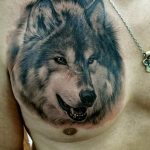 фото тату волчий оскал 01.05.2019 №015 - wolf grin tattoo - tattoo-photo.ru