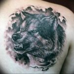 фото тату волчий оскал 01.05.2019 №030 - wolf grin tattoo - tattoo-photo.ru