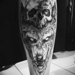 фото тату волчий оскал 01.05.2019 №039 - wolf grin tattoo - tattoo-photo.ru