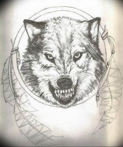 фото тату волчий оскал 01.05.2019 №054 - wolf grin tattoo - tattoo-photo.ru