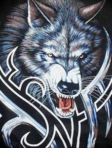 фото тату волчий оскал 01.05.2019 №071 - wolf grin tattoo - tattoo-photo.ru