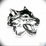 фото тату волчий оскал 01.05.2019 №096 - wolf grin tattoo - tattoo-photo.ru